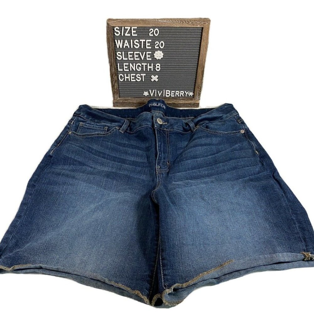 Maurices Women's Plus Size 20 Denim Jean Shorts